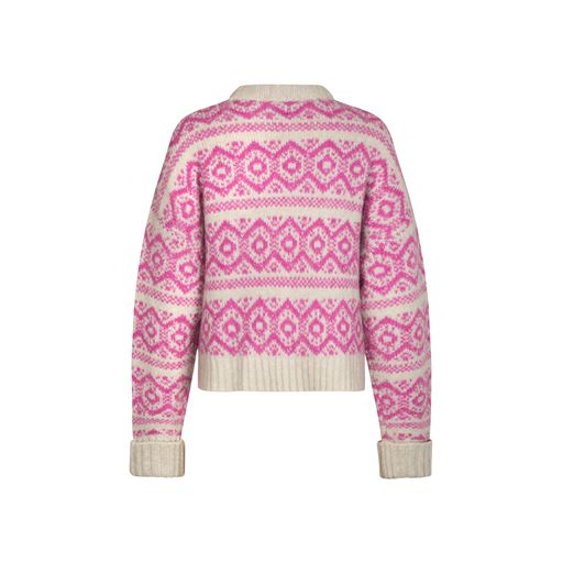 Lollys Laundry Lottie Striktrøje, Neon Pink, L