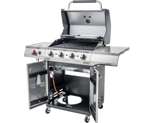 Char-Broil Advantage PRO S 4 gasgrill, gepolijst roestvrij staal, inclusief 4 branders, infraroodbrander, dekselthermometer, krachtige warmtezone