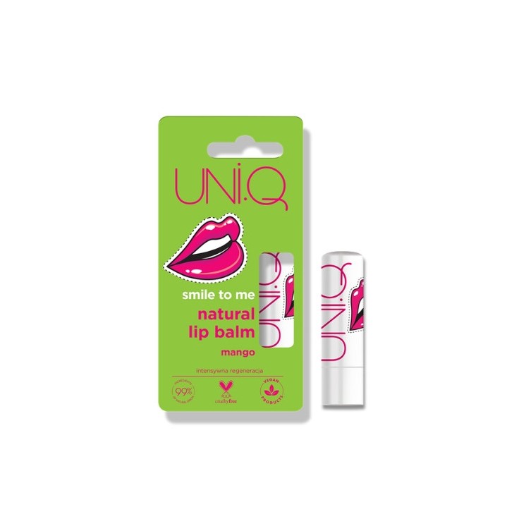 4Organic UNI.Q Smile to me natuurlijke Mango lippenbalsem 5 g