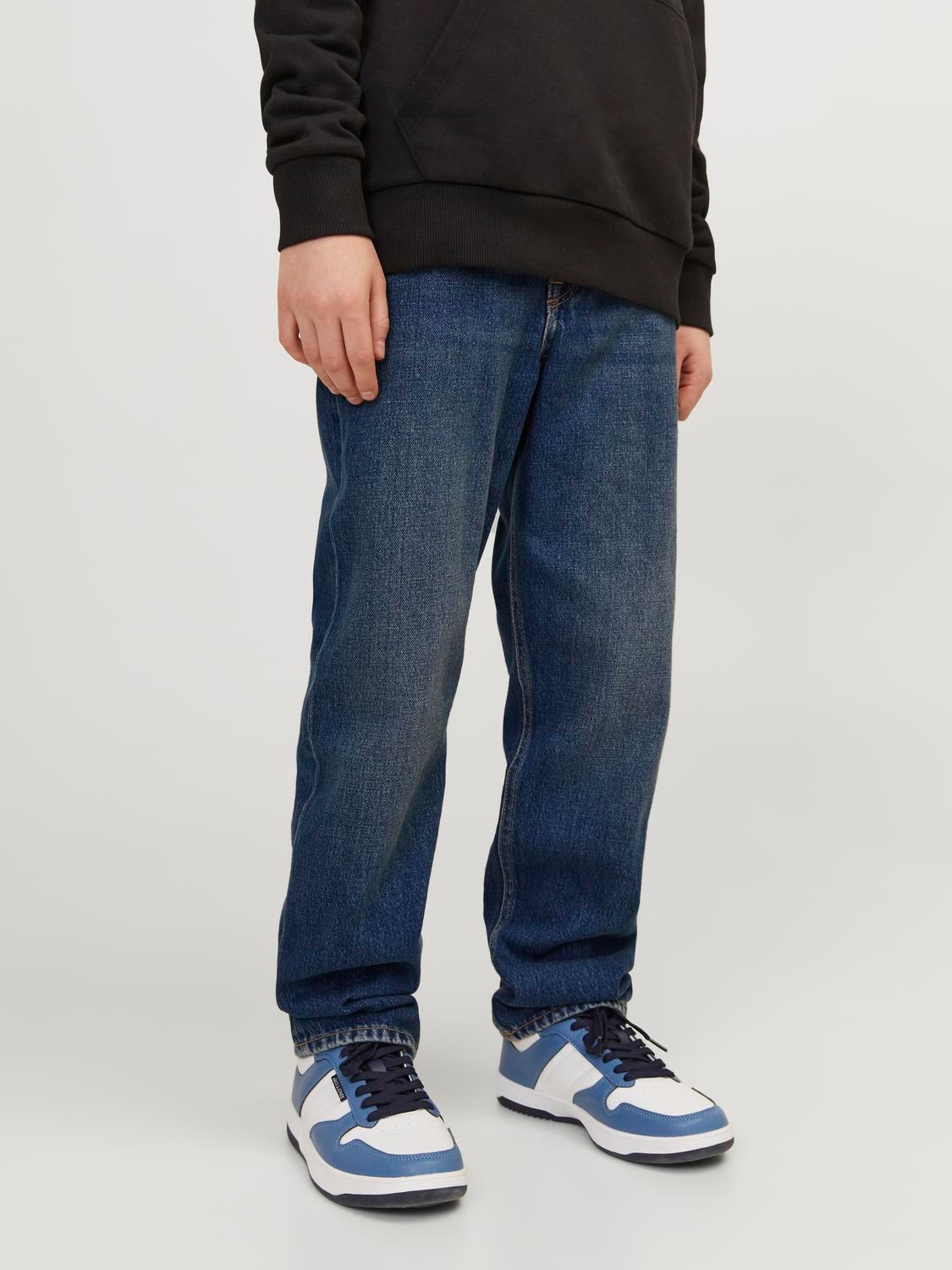 Jack & Jones Junior Relax-fit-Jeans »JJICHRIS robust, pflegeleicht, stylisch«, Abriebeffekte, modisch, loose fit, Denim