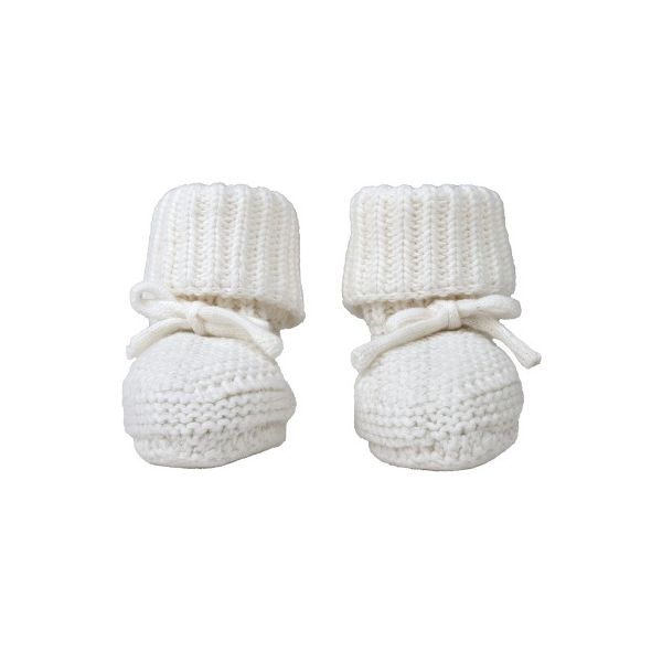 Lodger Knit Slofjes - 0-6 mnd - Cloud Dancer