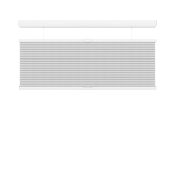 KARWEI dubbel plisségordijn met greepbediening lichtdoorlatend wit (kleurnr. 6001) 120x180 cm (bxh)