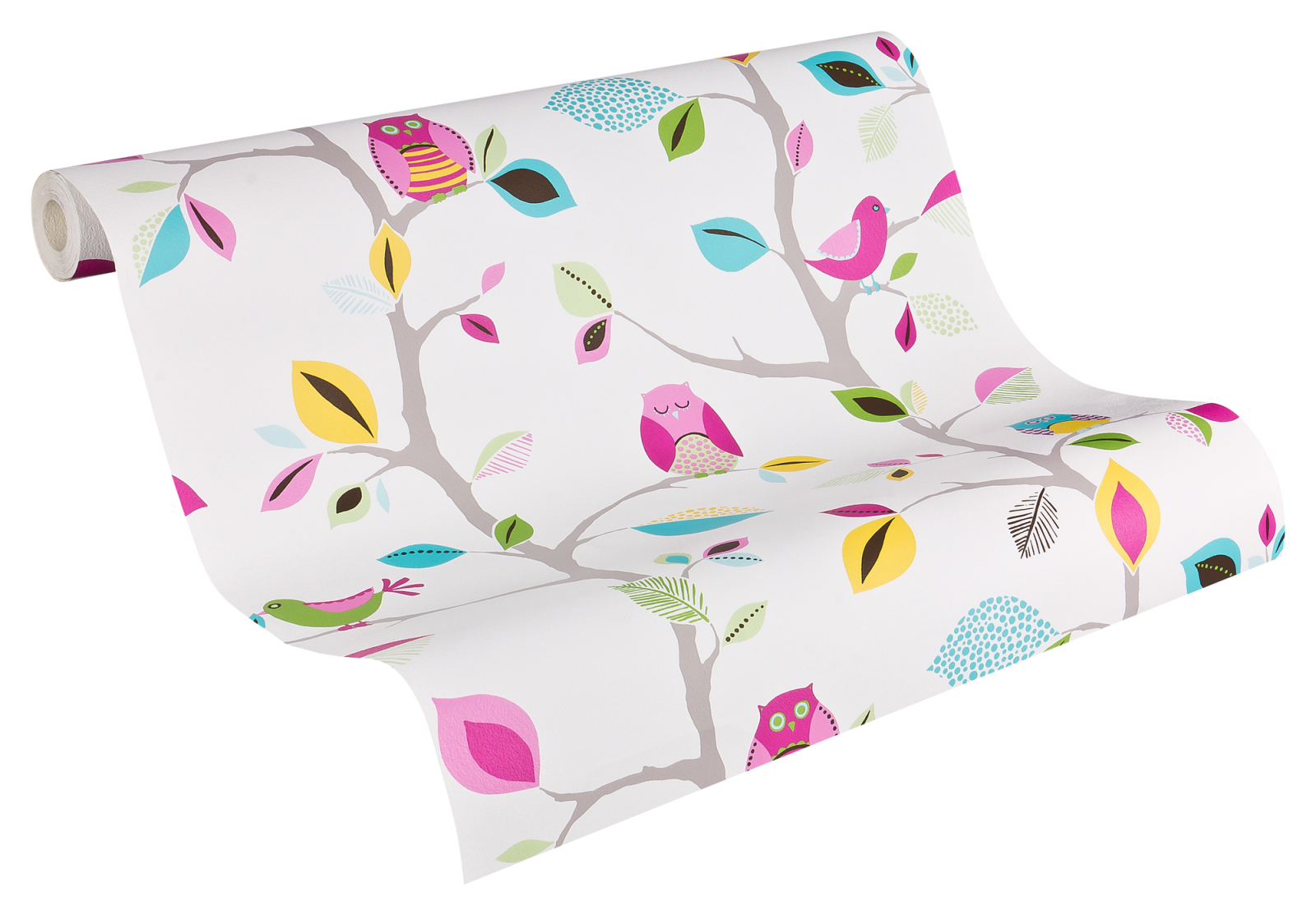 Papiertapete BOYS & GIRLS 6 - bunt-grün - 10 Meter
