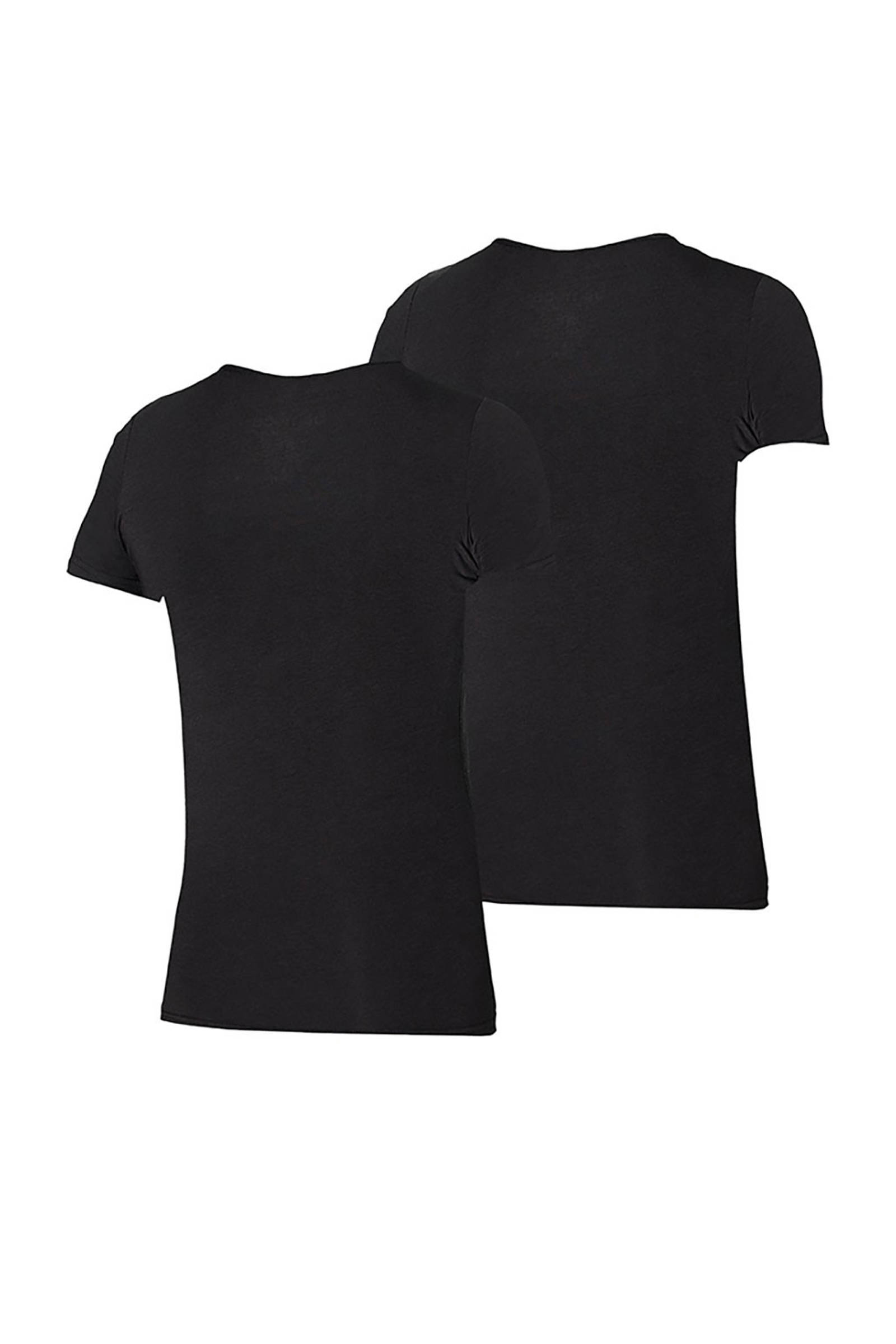 Apollo ondershirt met bamboe (set van 2) zwart