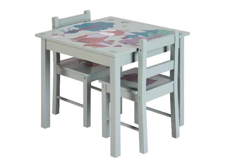 Kinder tafel met 2 stoelen