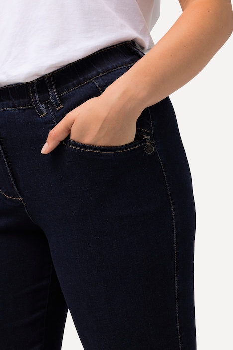 Jeans Mony, konisches Bein, Stretch, Zipptaschen