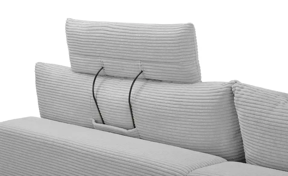 Big Sofa Hella 303 cm Hellgrau