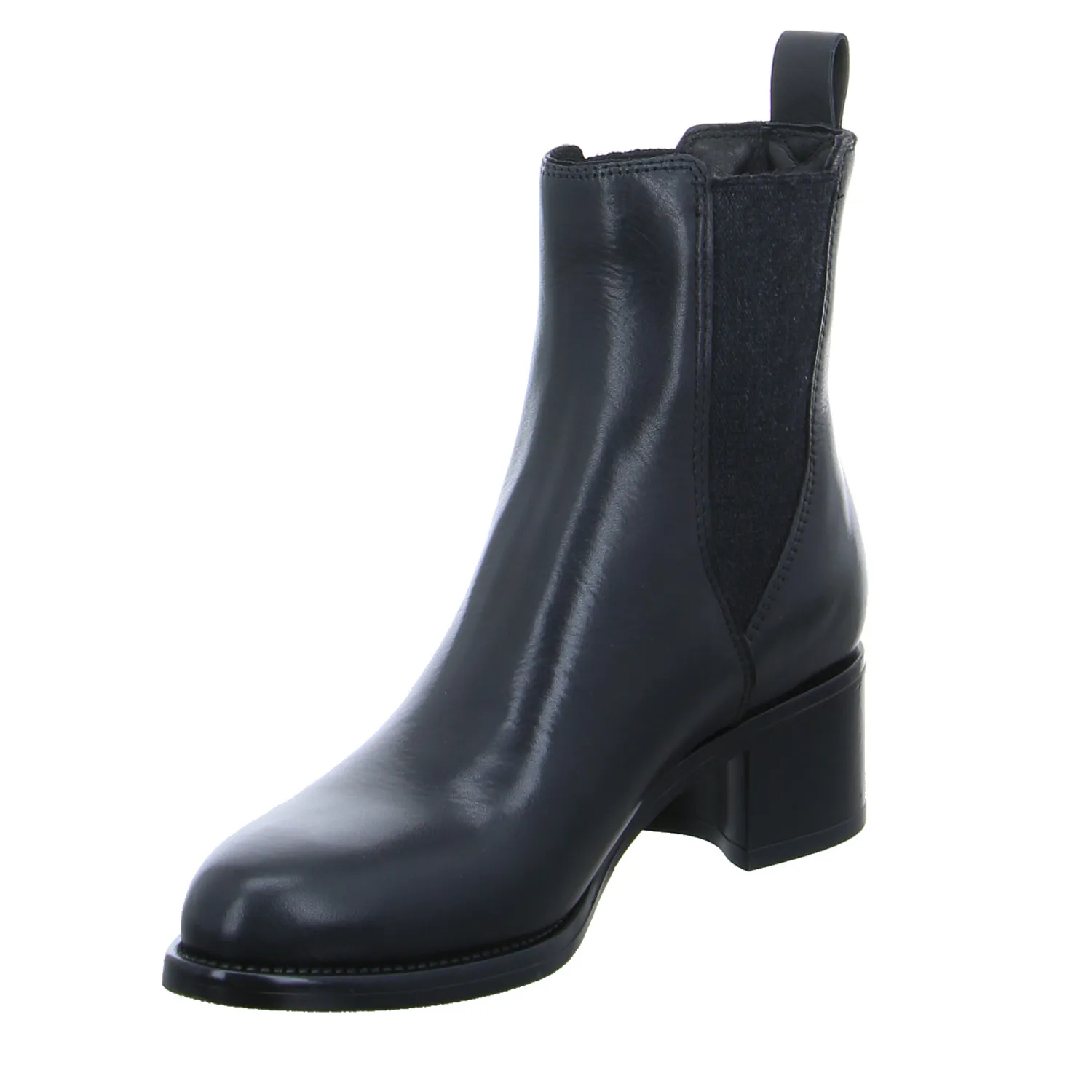 SCHUHENGEL Stiefelette Schwarz Leder