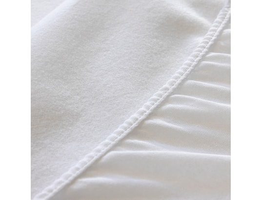 SOMEO - Protège matelas molleton coton bio bonnet 27 cm blanc 160x2...