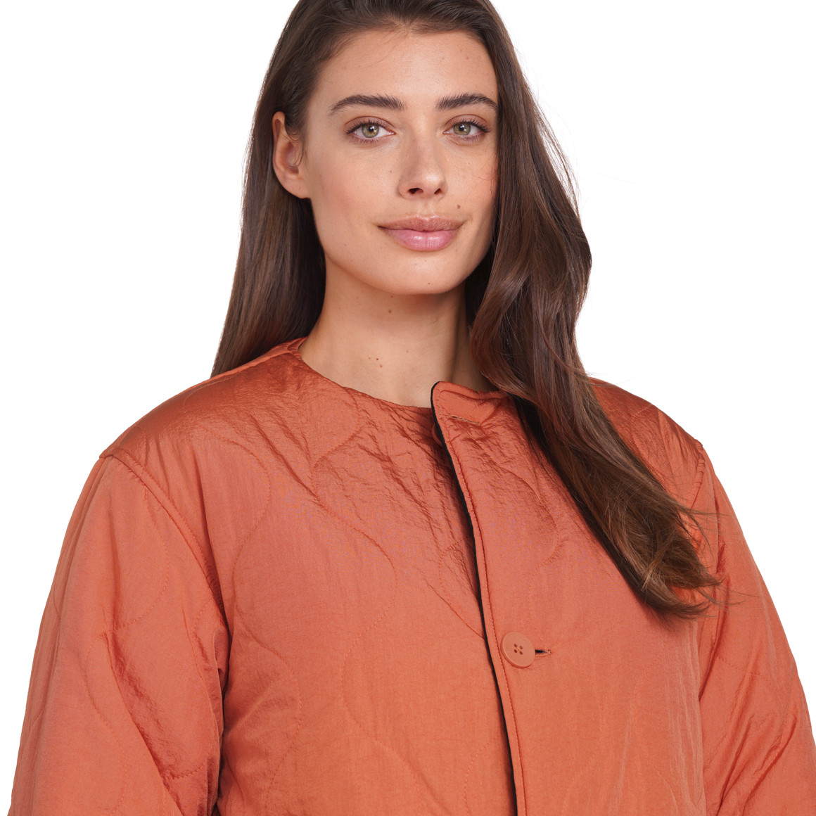 Jonas Nielsen Damen Steppjacke beidseitig tragbar orange / schwarz