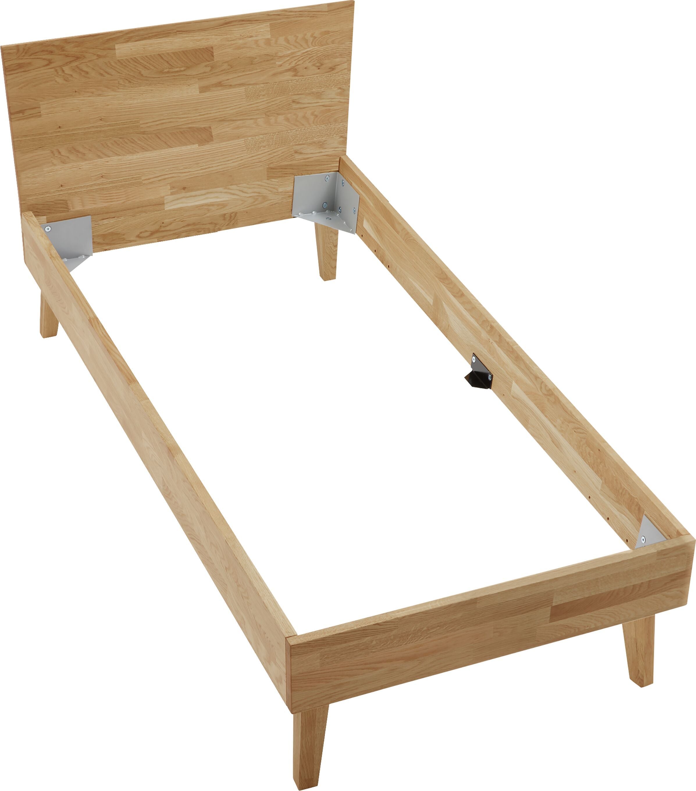 CARA Bett - Eiche / B: 90.0 cm x T: 200.0 cm