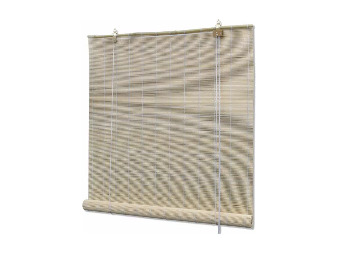 Store enrouleur bambou naturel bambou marron 160 x 80 x 160 cm 4102139