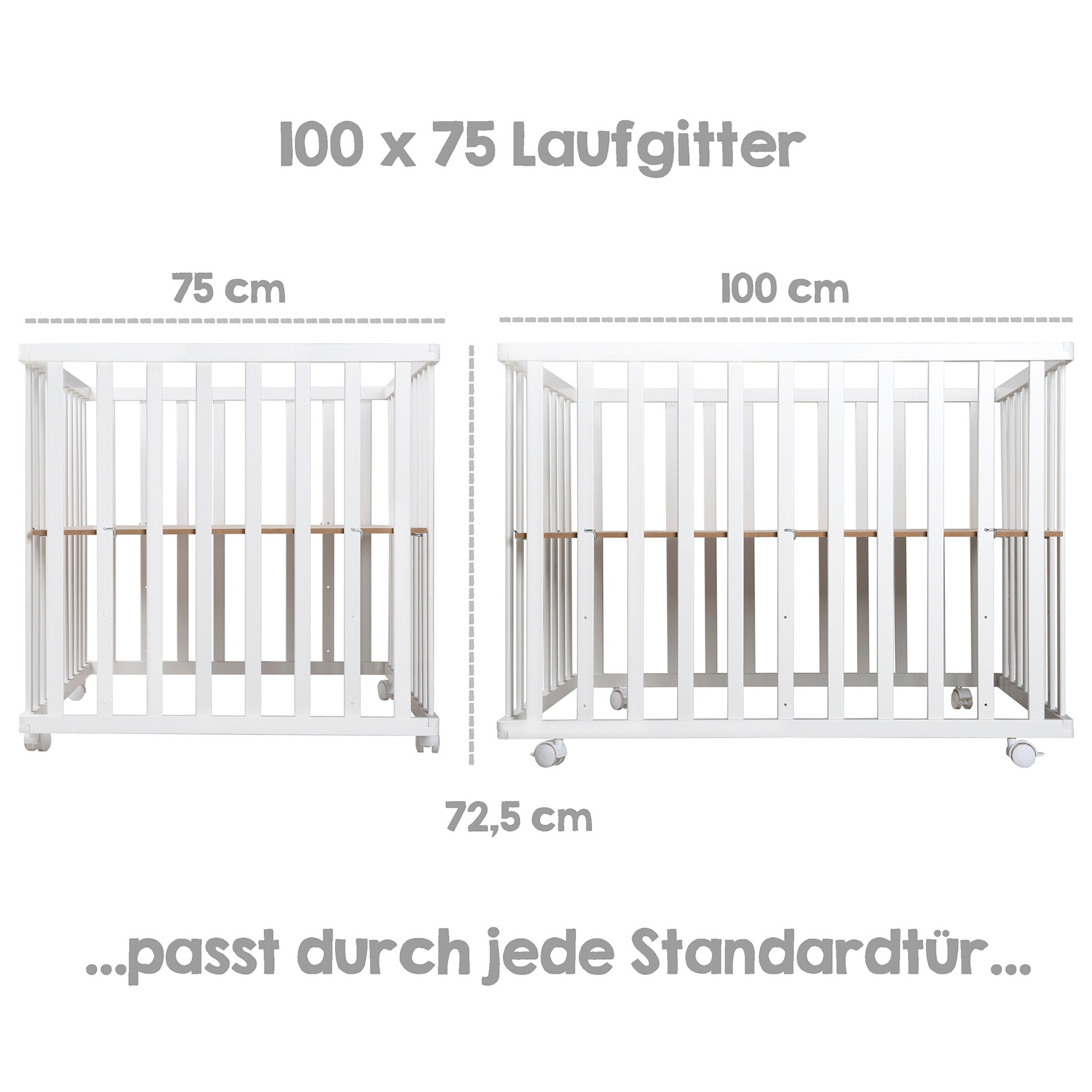 roba Laufgitter 100x75 roba Style grau