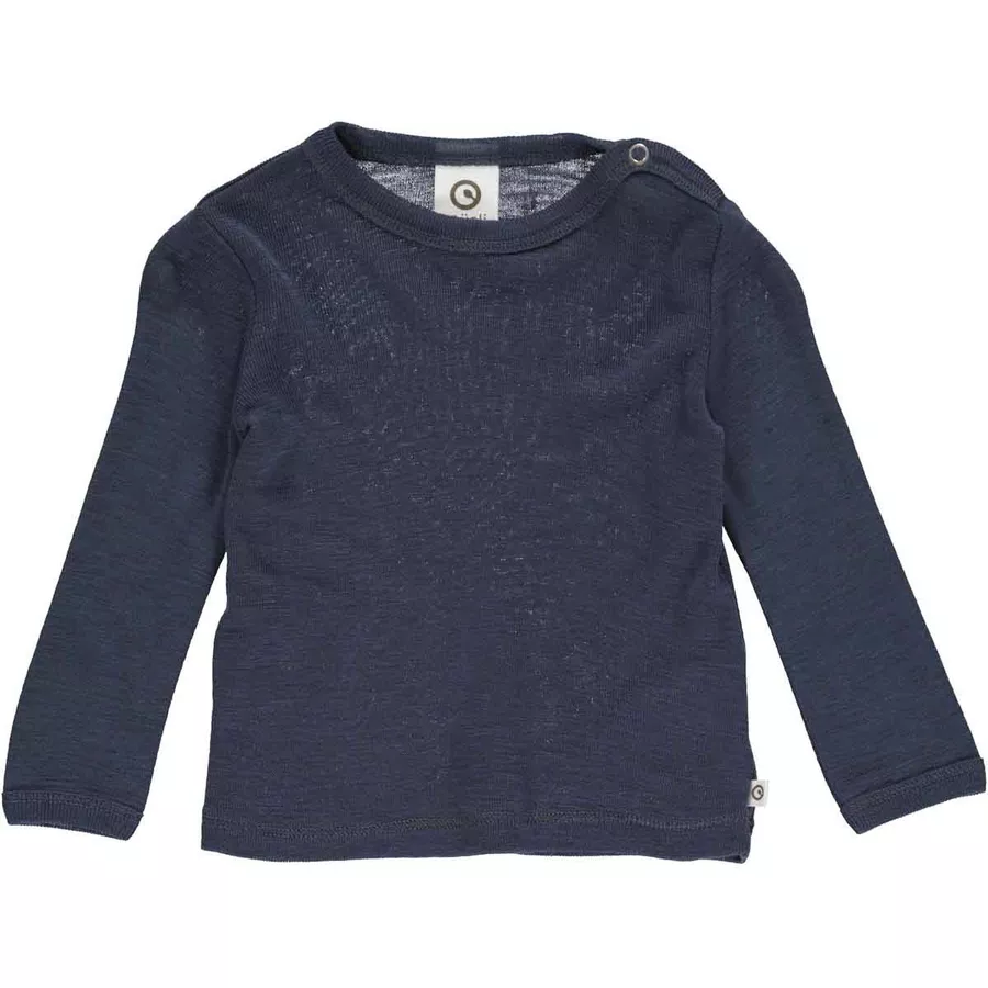 Müsli Babylangarmshirt aus Merinowolle blue