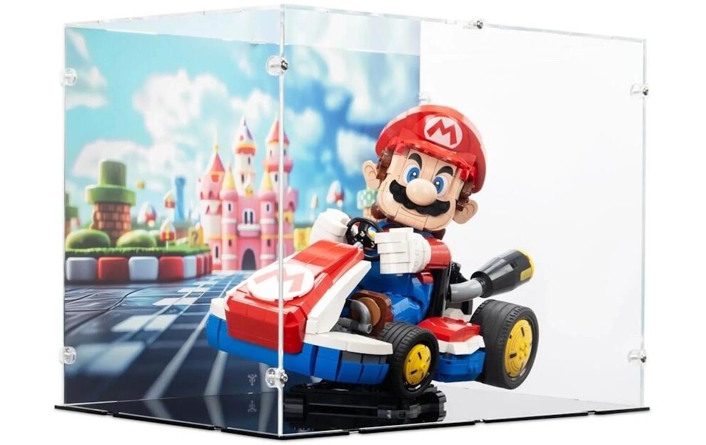 Acryl-Display für Mario Kart – Mario & Standard-Kart 72037<br>Elegantes Acryl-Display für die LEGO Sammlung