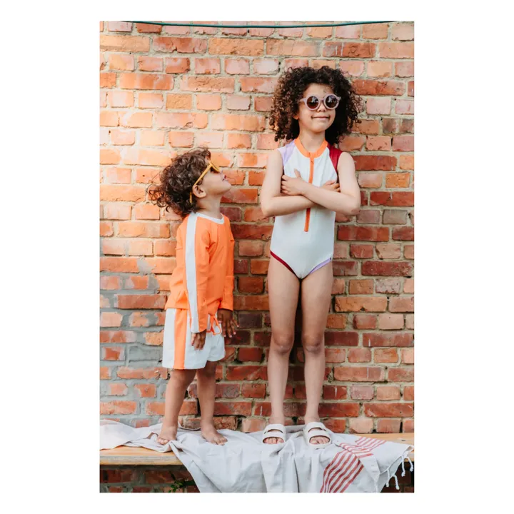 Bonnie & The Gang Maillot 1 Pièce Anti-UV Suki Fibres Recyclées | Blanc