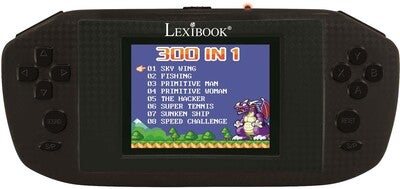 Lexibook Power Arcade, 300 Games Spillkonsoll, Svart