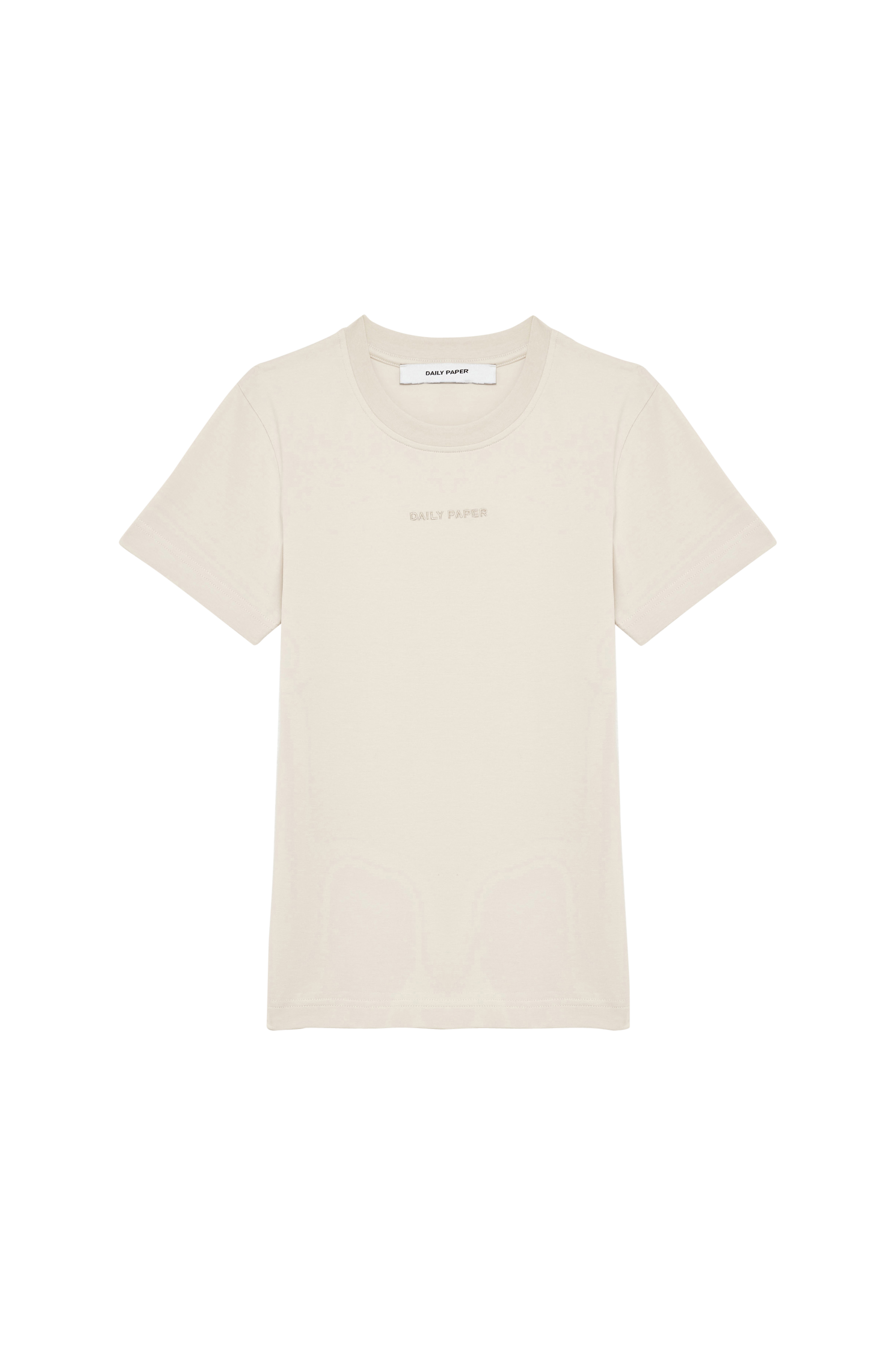 Daily Paper T-shirt logotype women fitted ss t-shirt Beige