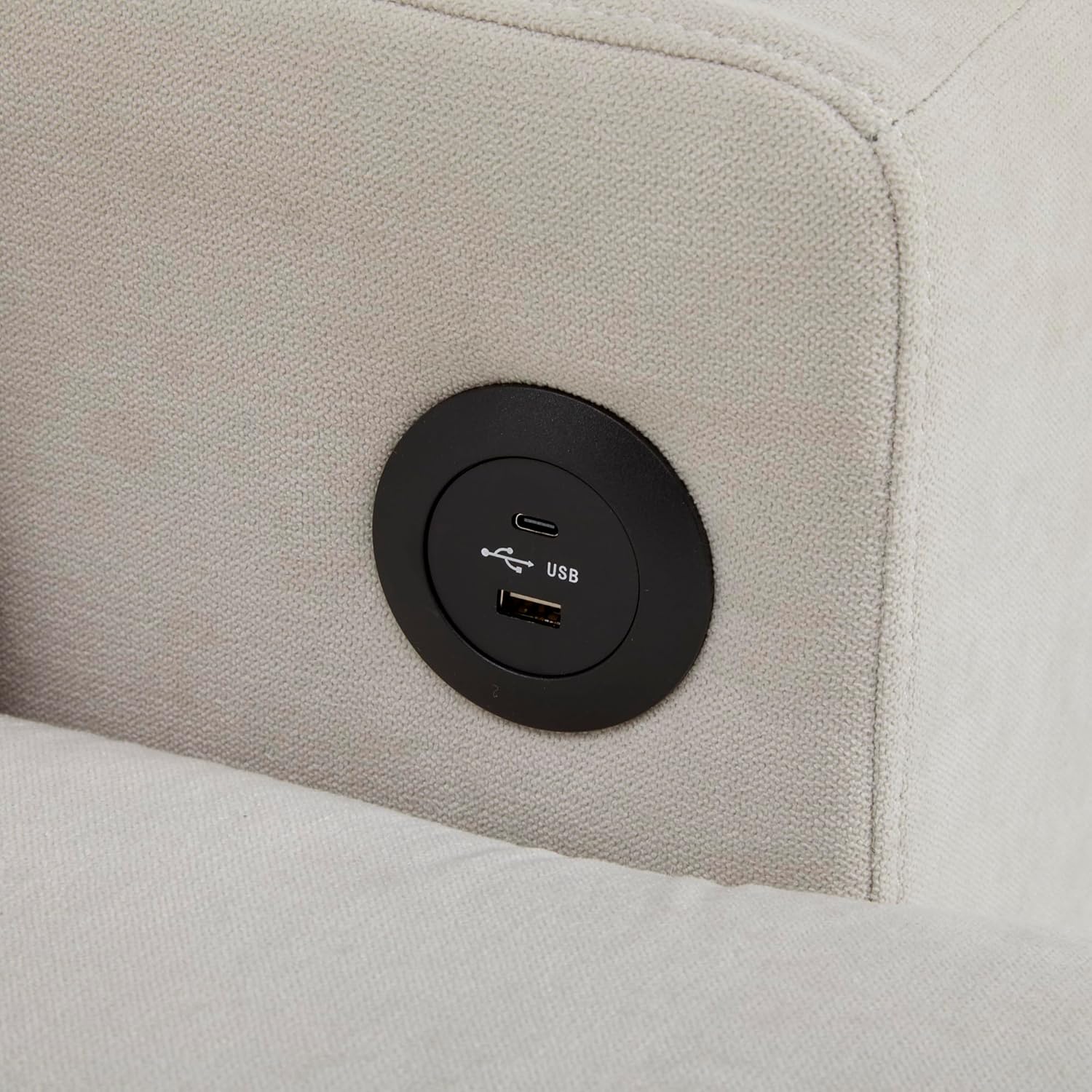 Ecksofa mit Schlaffunktion und USB, Schlafsofa mit Bettkasten und Stauraum, Schlafcouch Eckcouch mit Integriertem Regal und Seitentaschen, Couch L Form, Wohnzimmer Möbel, Beige, Samt