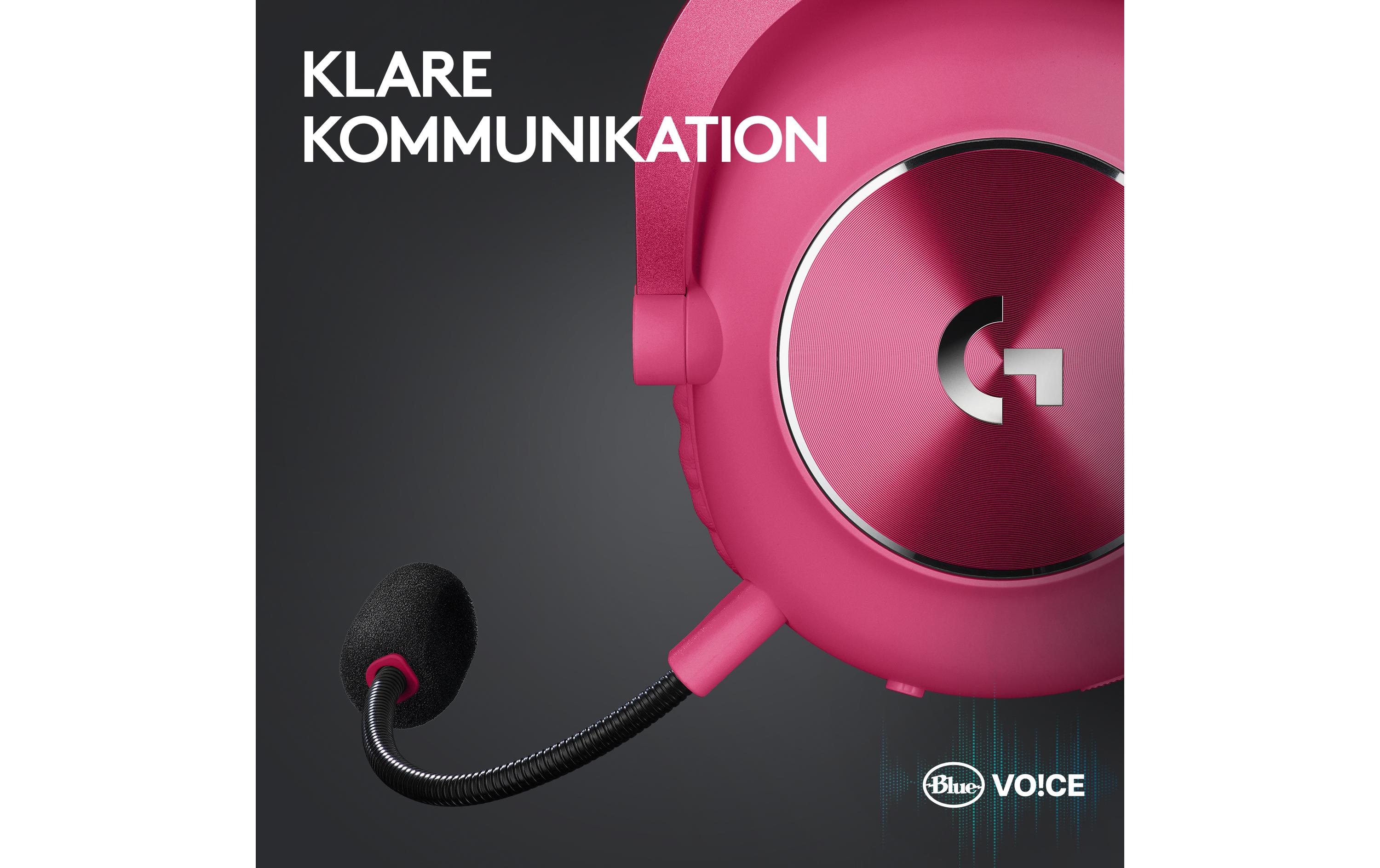 Headset G Pro X 2 Wireless Lightspeed Gaming Magenta<br>Kabelloses Over-Ear-Headset mit Surround-Sound und weichem Ohrpolster