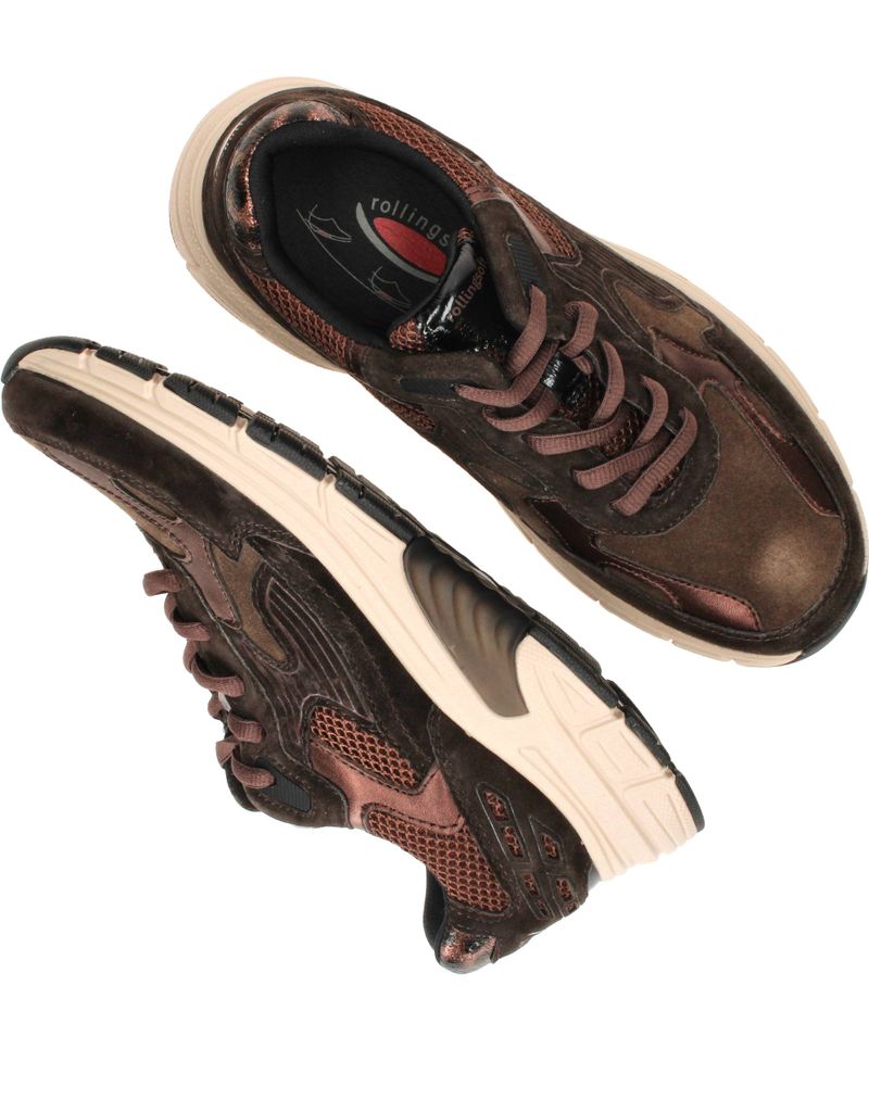 Gabor Rollingsoft Sneakers Bruin Dames
