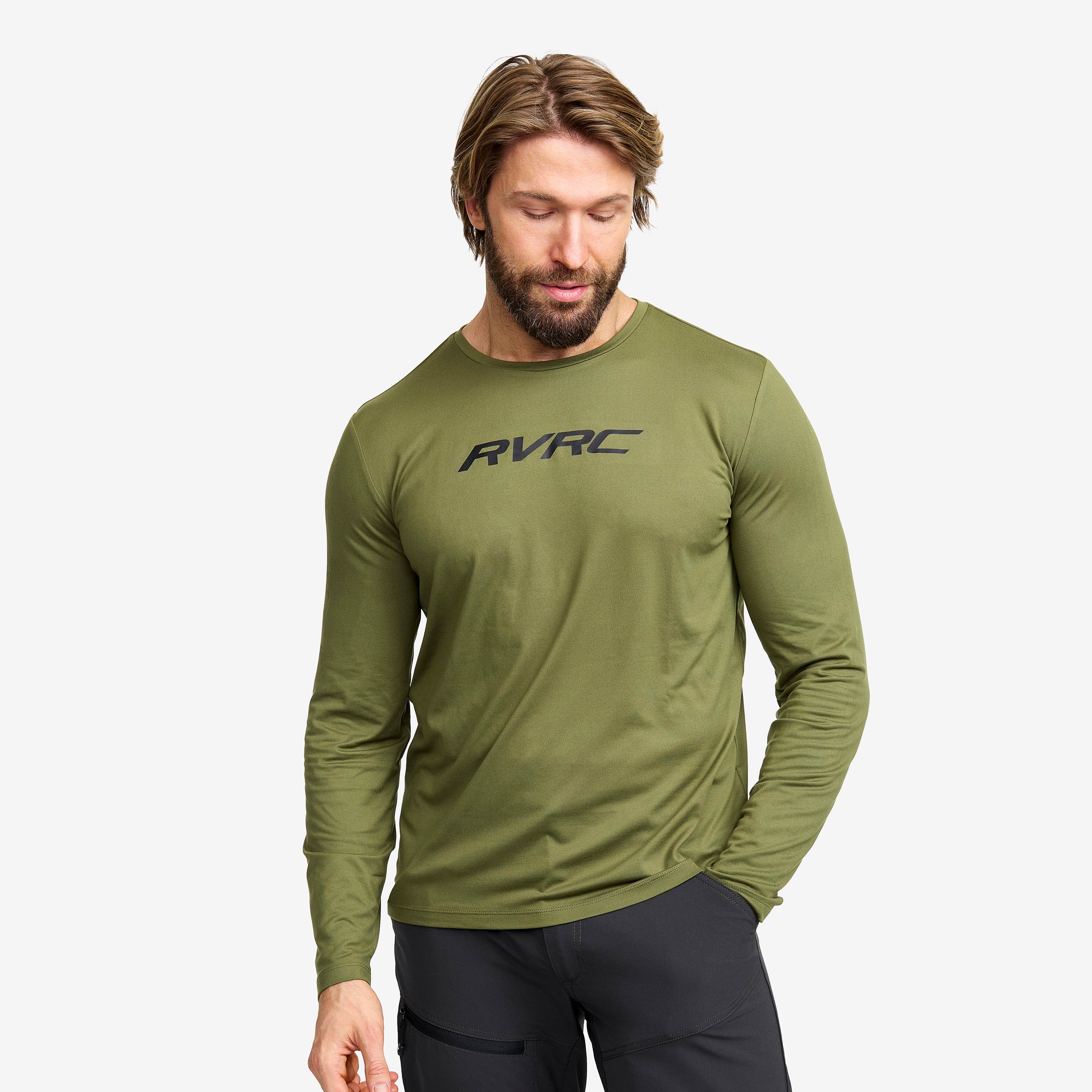 Mission Logo Long-sleeved T-shirt Herre Cypress