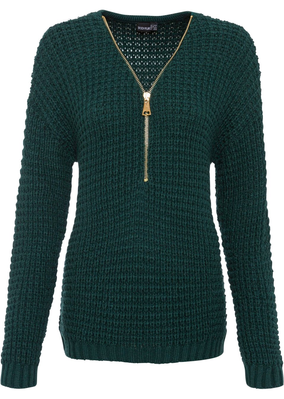 Pull en maille avec zip