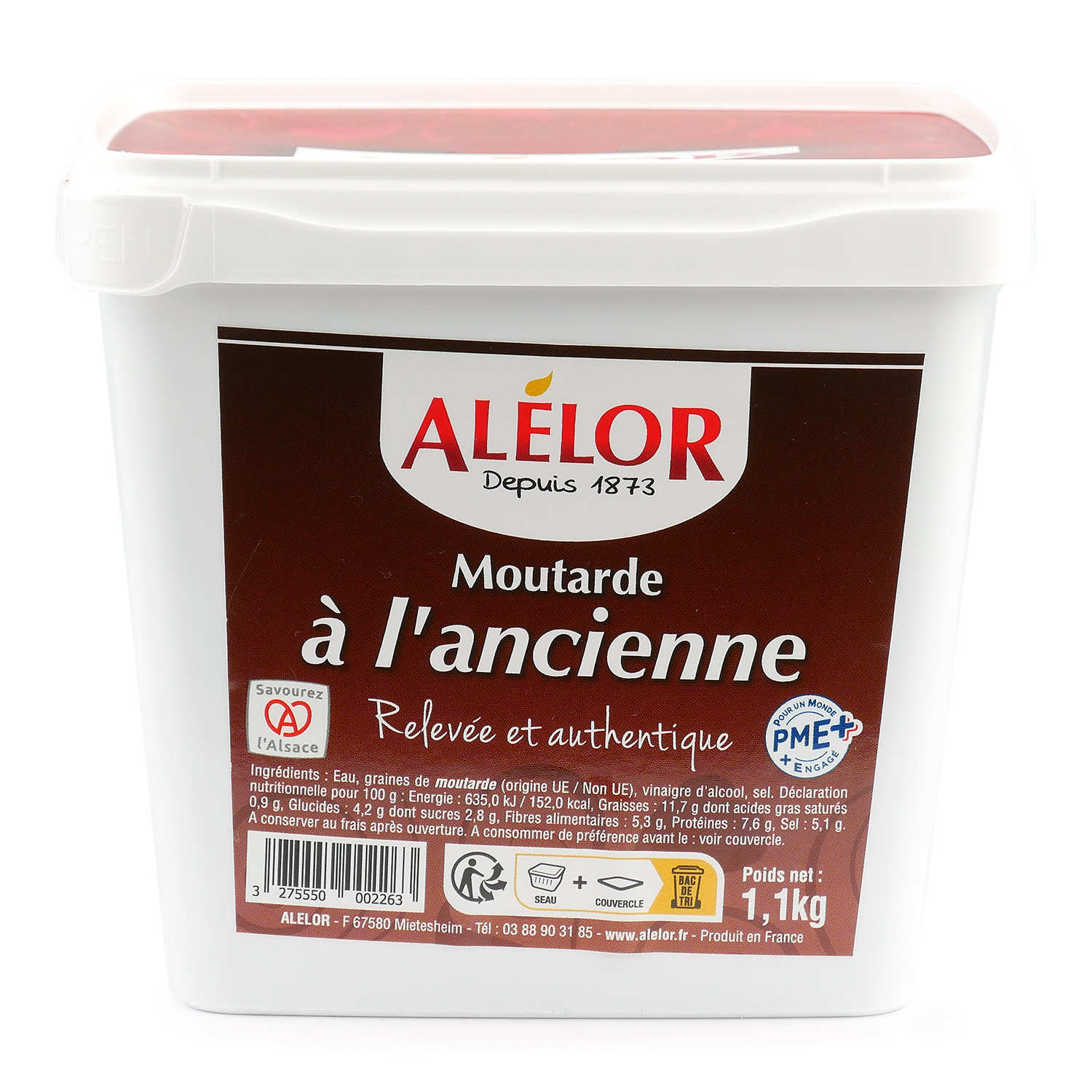 Moutarde à l'ancienne en seau