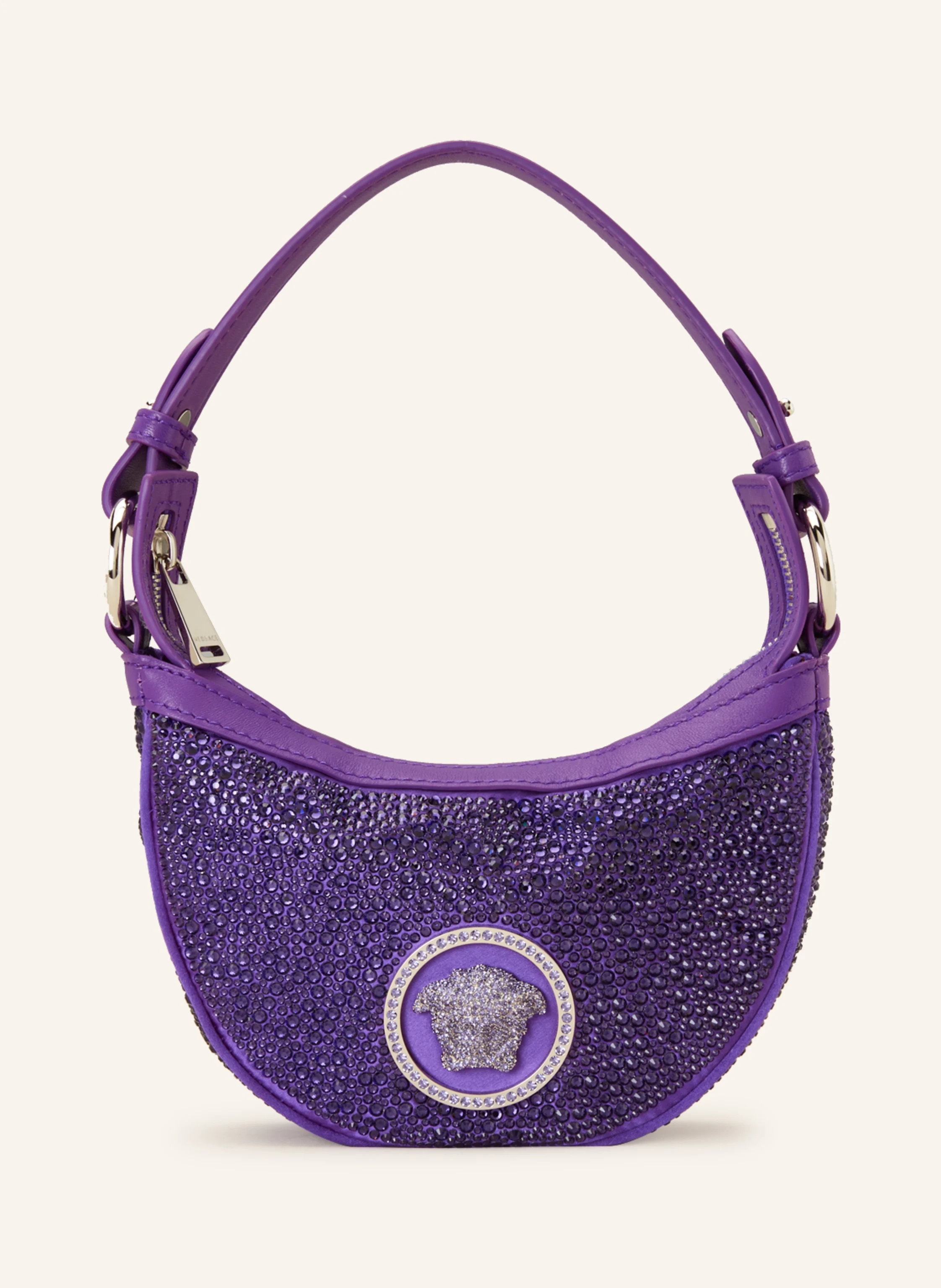 VERSACE Handtasche mit Schmucksteinen