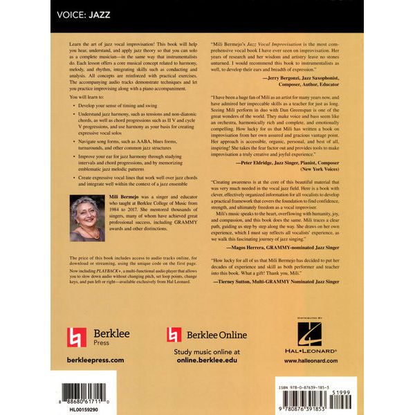 Berklee Press Jazz Vocal Improvisation