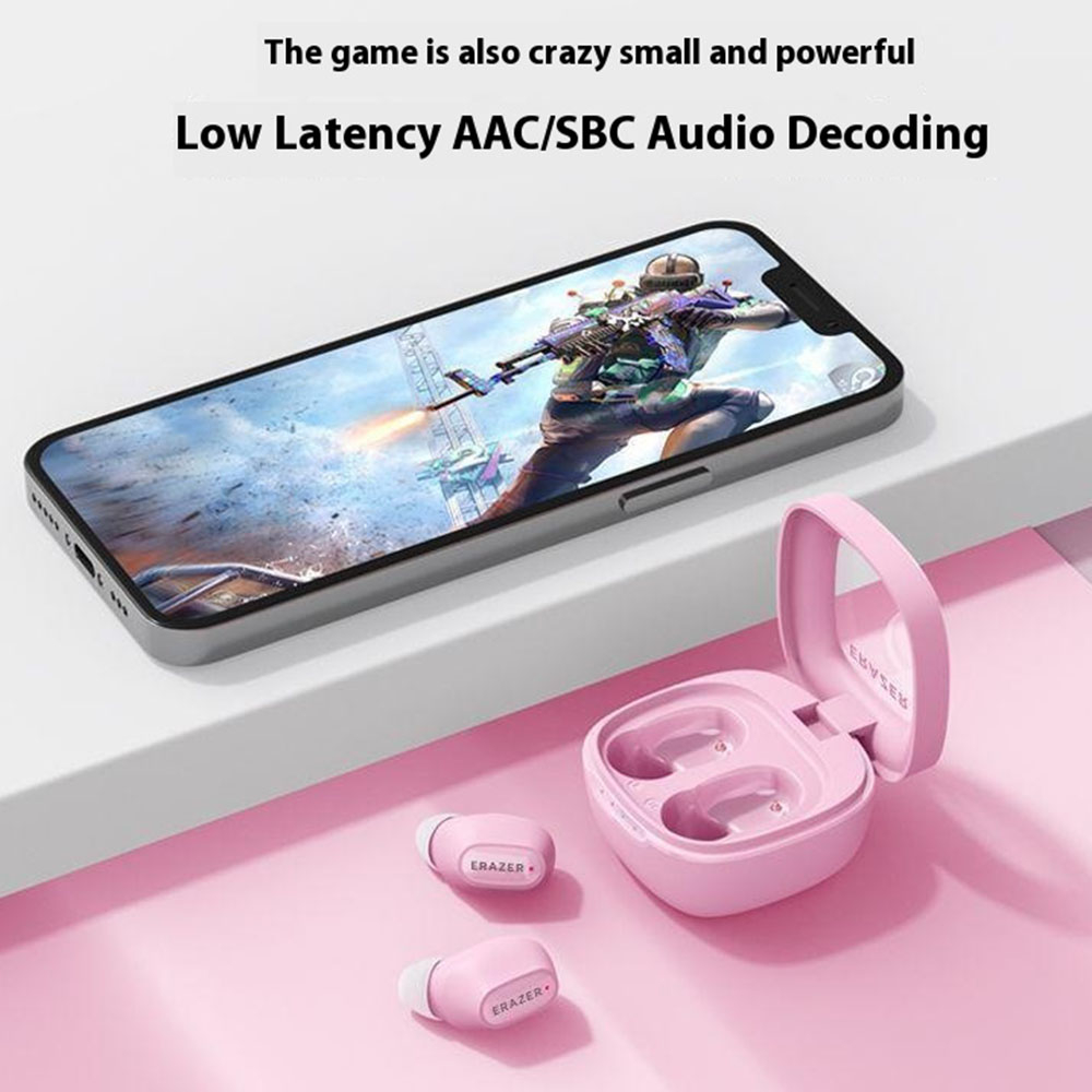 Erazer (by Lenovo) - XT62PRO Kabellose TWS Bluetooth 5.3 In-Ear Kopfhörer Headset mit Noise Cancelling   Lade Case (300mAh) - Weiss
