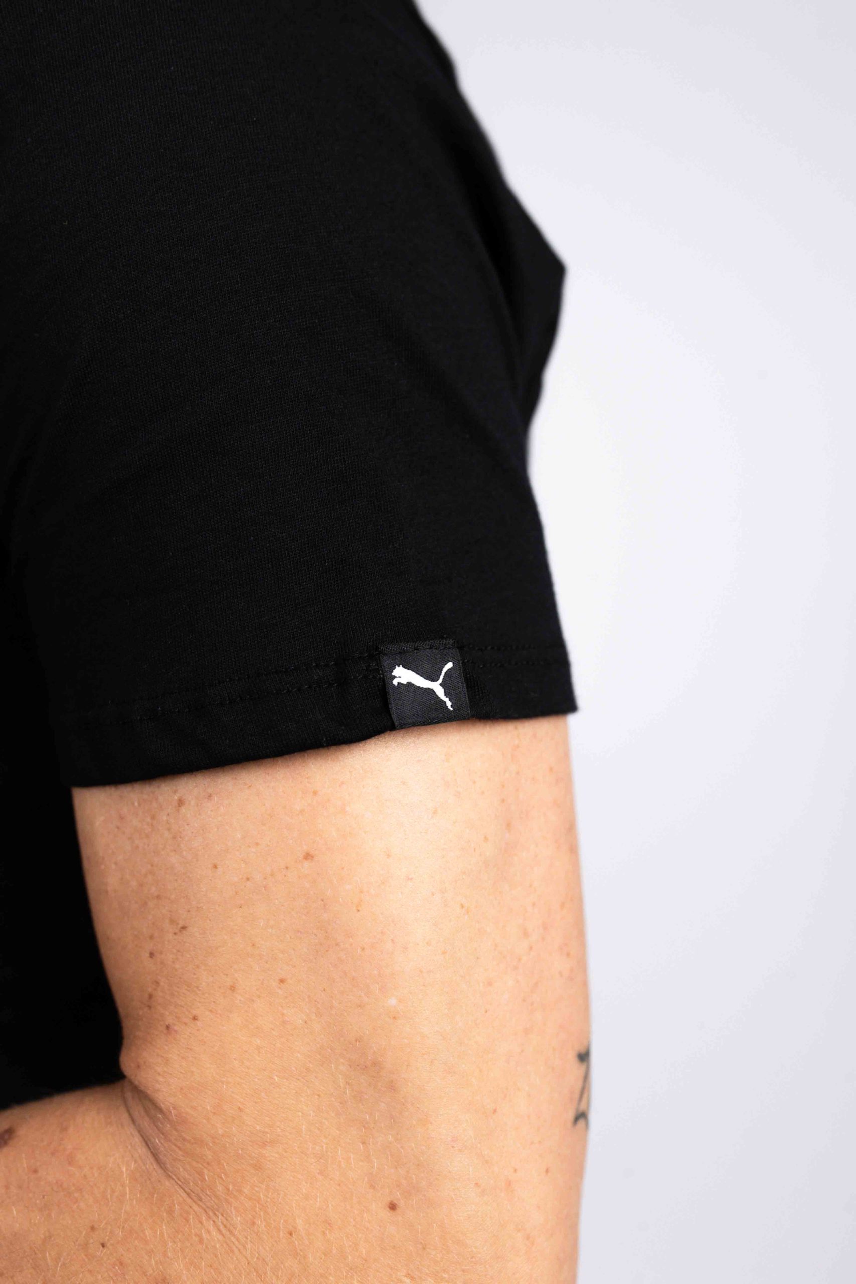 Puma Basic V-Hals T-Shirt 2-Pack Heren Zwart