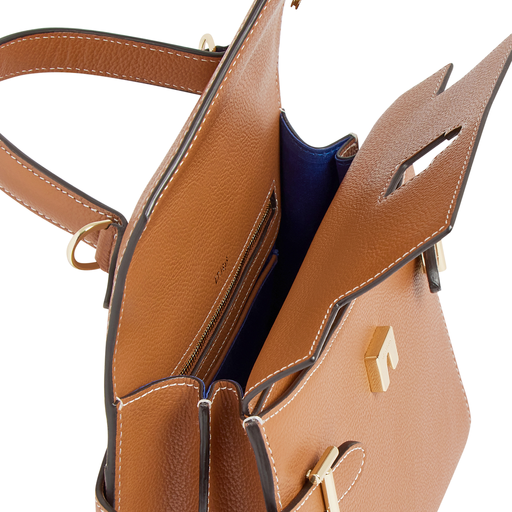 EMILIE - Sac à main en cuir | Marron