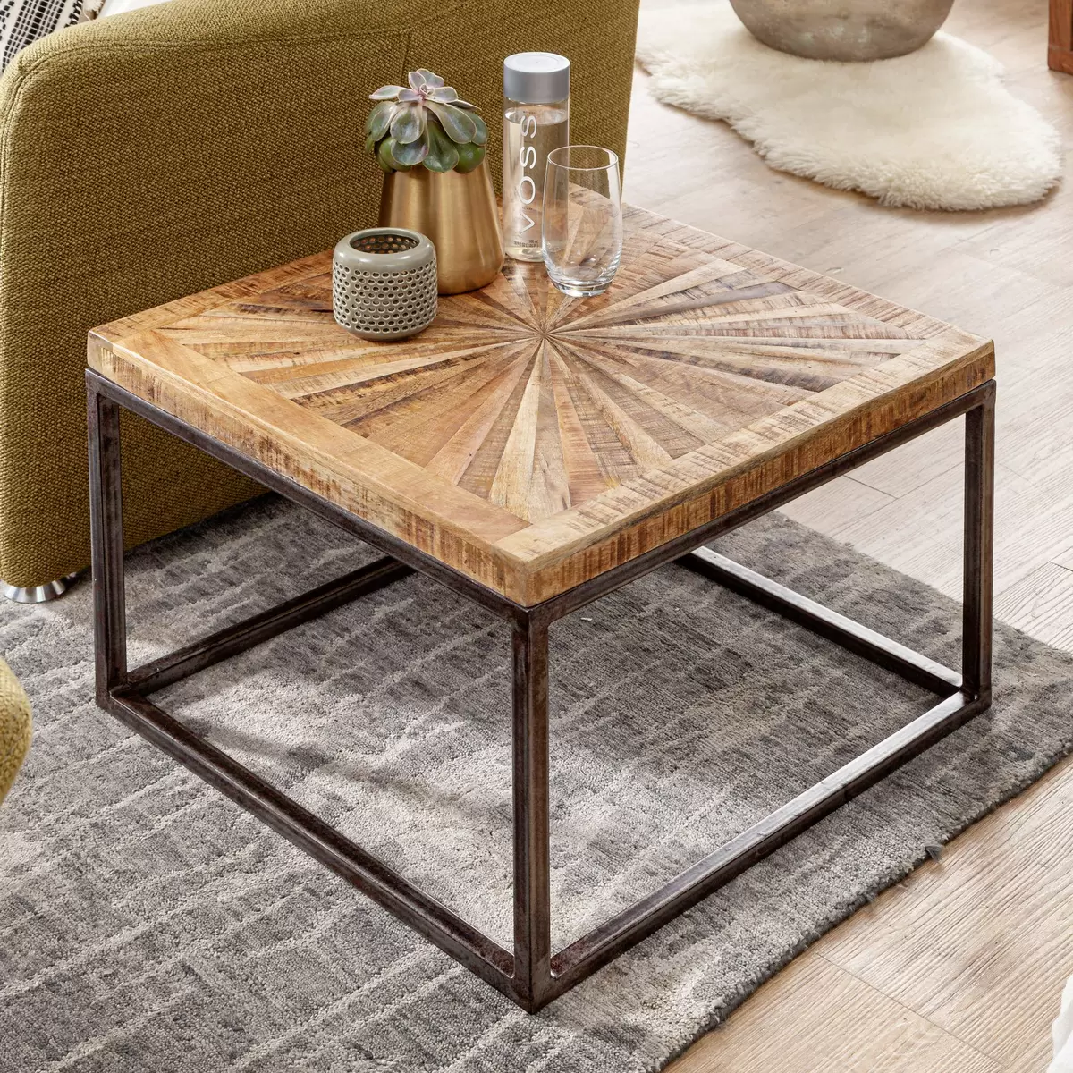 Couchtisch Setefilla braun,schwarz