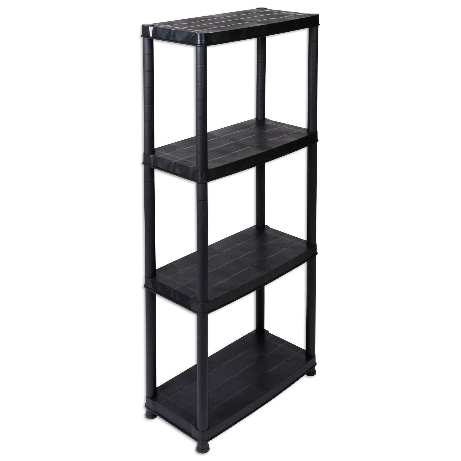 Haushaltsregal - schwarz - 130 cm hoch