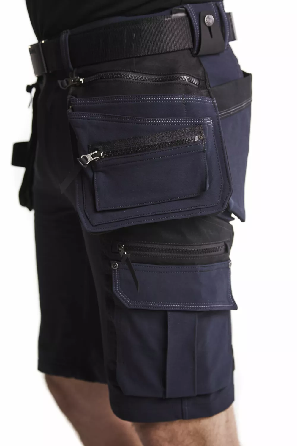 Blåkläder X1900 Werkbroek kort 4-weg Stretch 1988 - marineblauw - maat 50 (M)