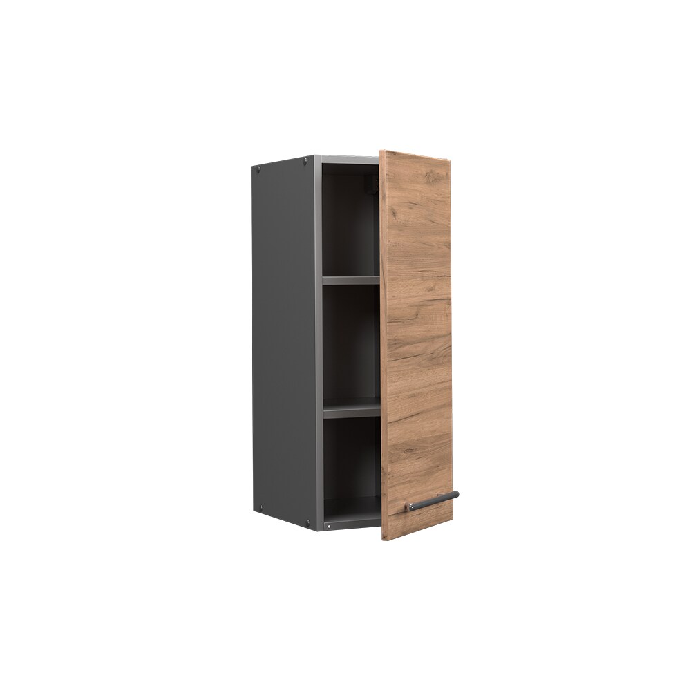 Vicco Hängeschrank Küchenschrank Küchenmöbel Fame-Line Anthrazit Eiche modern 30 cm Küche Einbauküche Hängeschrank Drehtür Einlegeboden Küchenzeile
