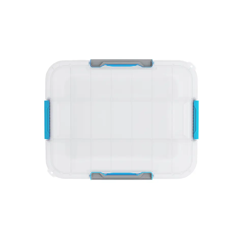 KIS Scuba box M - 45L - wit/blauwe clips