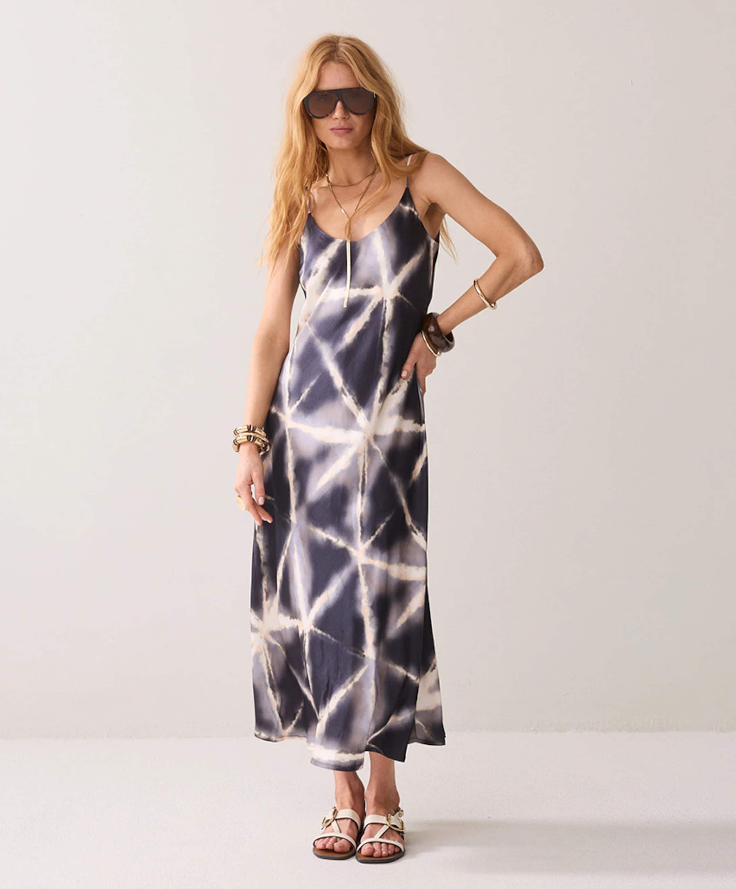 Summum Woman Dames jurk blauw