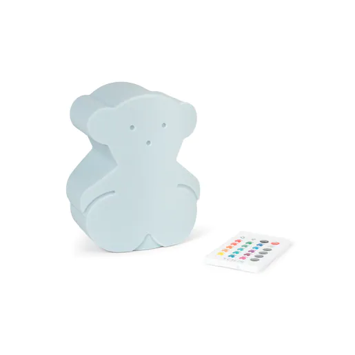 Luminária noturna Sweet Light em formato de urso azul-celeste
