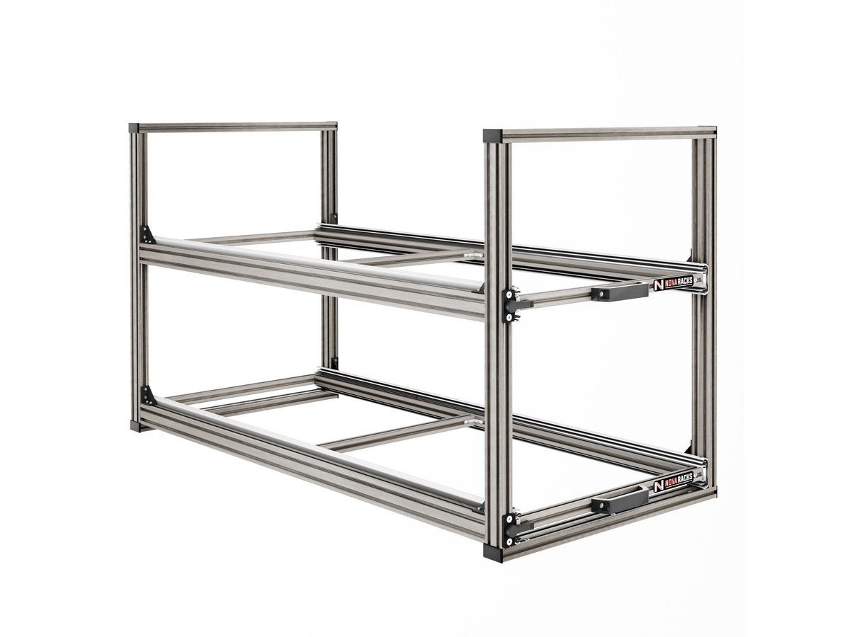 Nova Racks Serie V  2 Levels schuifopbergsysteem - 40x120x65 cm