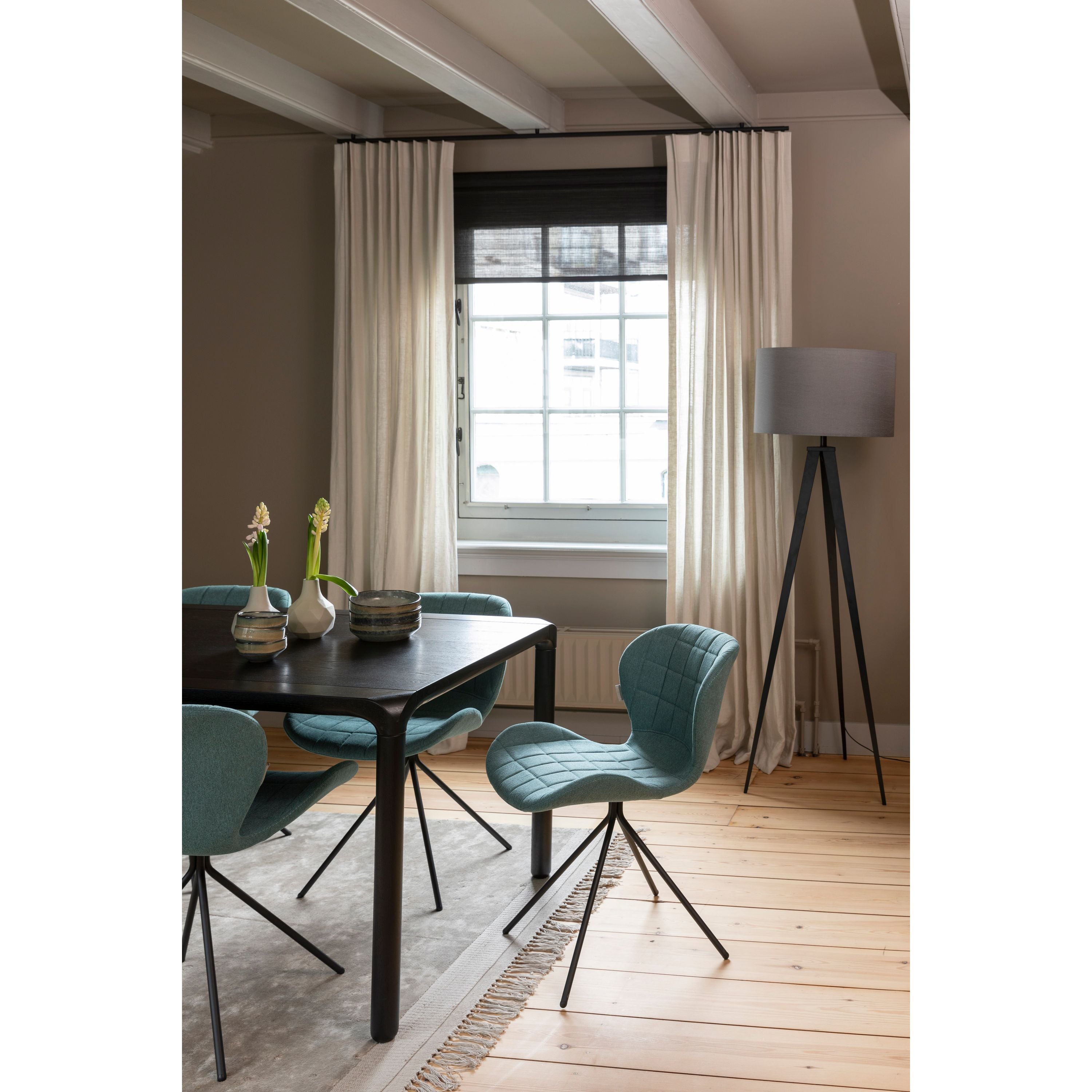Zuiver OMG Eetkamerstoelen  Blauw - Set van 2