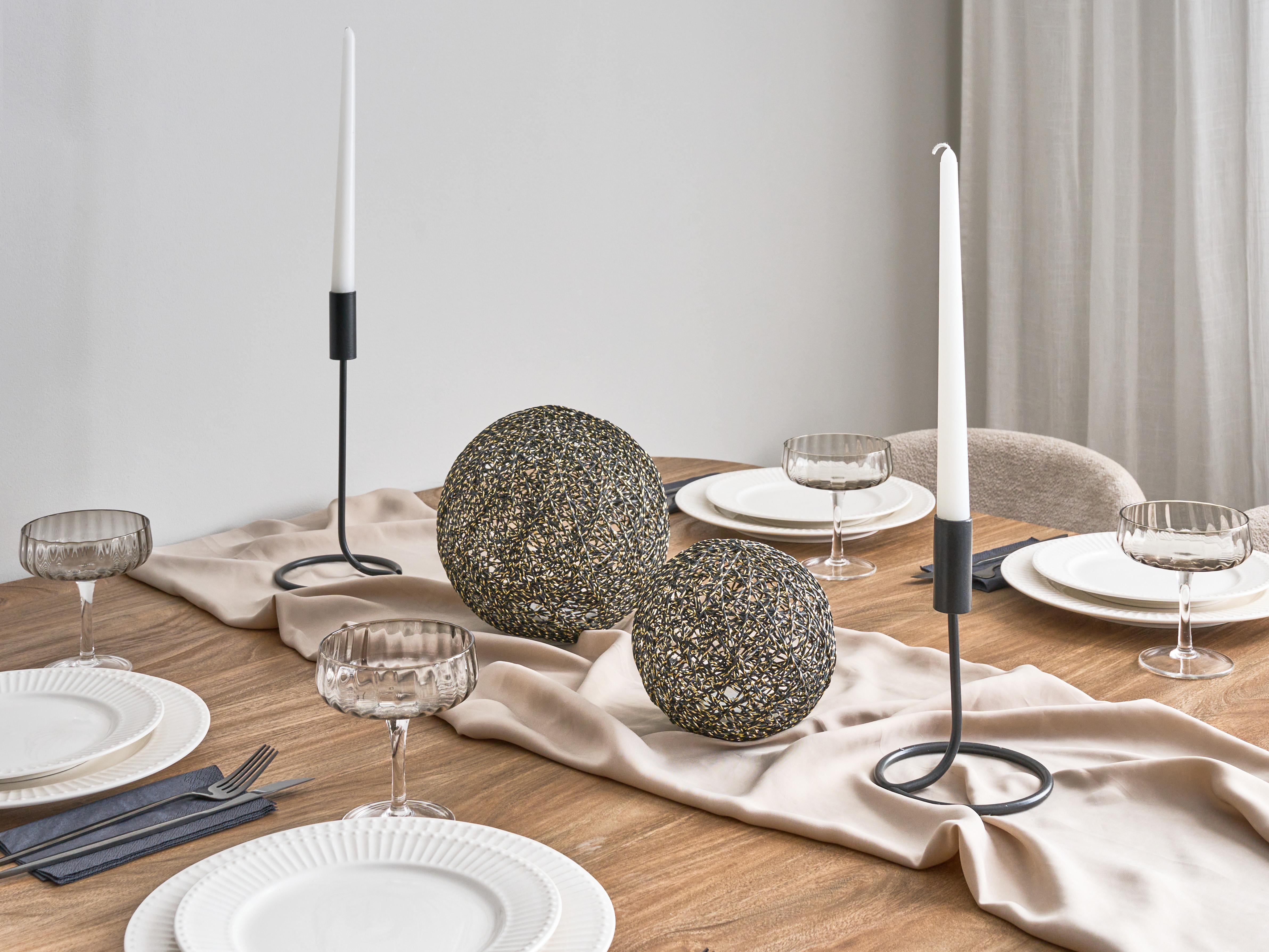 Kerstdecoratie BOLMEN Kerstbal 15/20 cm Zwart