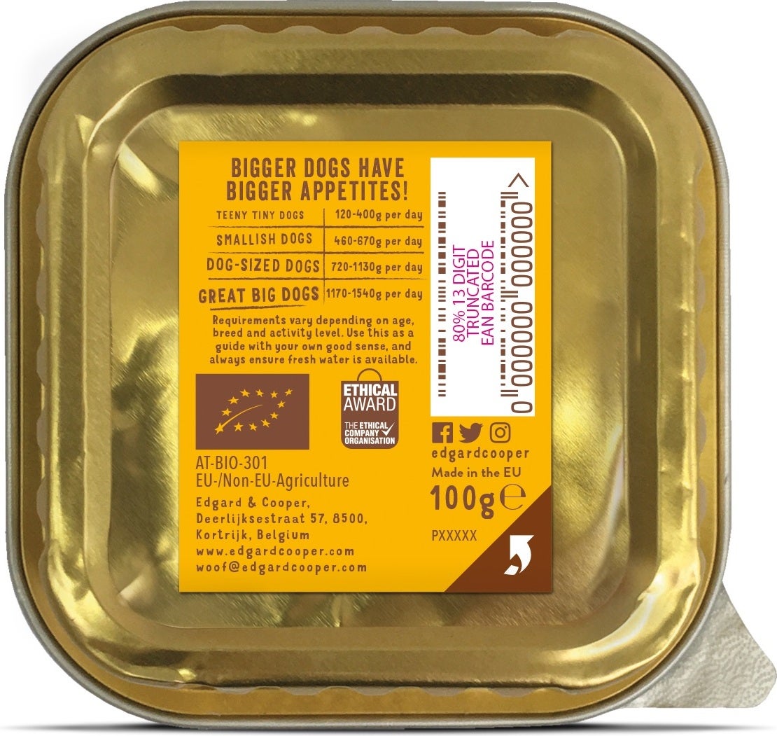Edgard & Cooper hondenvoer Bio kalkoen adult 100 g
