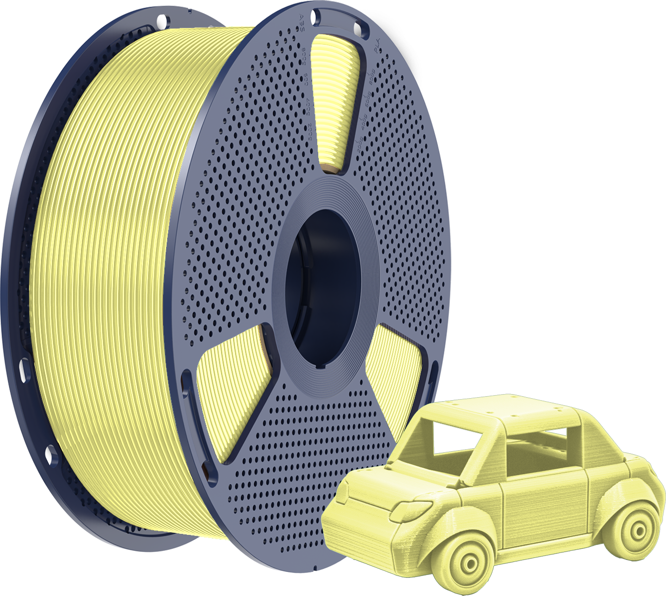 SUNLU  PETG Lemon Yellow, 1,75 mm / 1000 g    Zähes, leicht zu druckendes PETG Filament