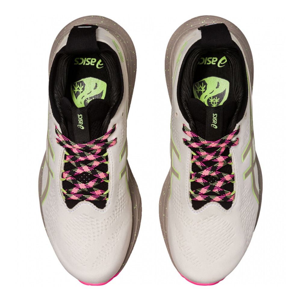 Asics GEL-NIMBUS 25 TR - Chaussures running Femme nature bathing/lime green