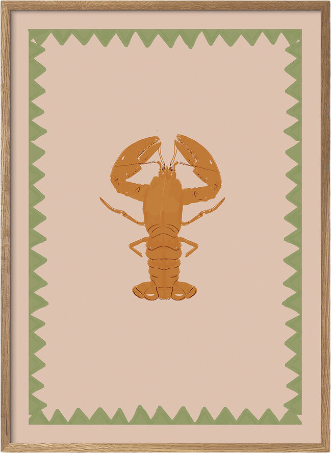Poster & Frame Isabela Leão - The lobster Flerfarvet