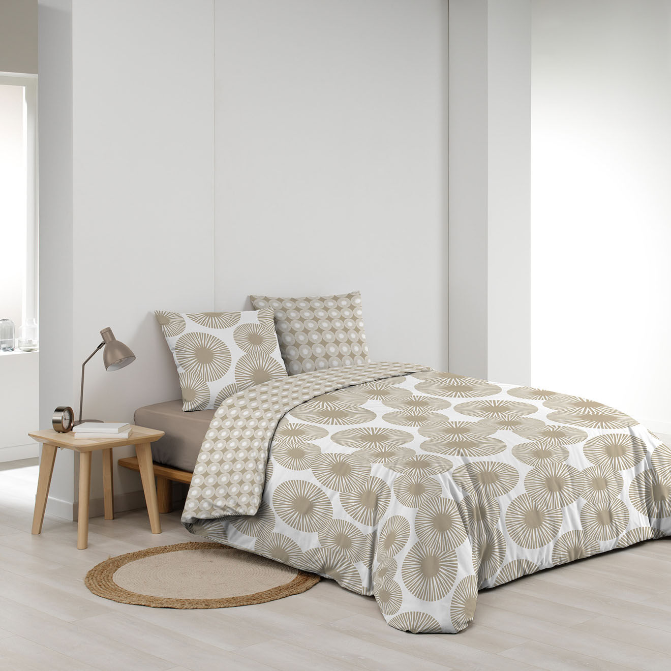 Douceur d'intérieur Parure housse de couette réversible Nebulla multicolore