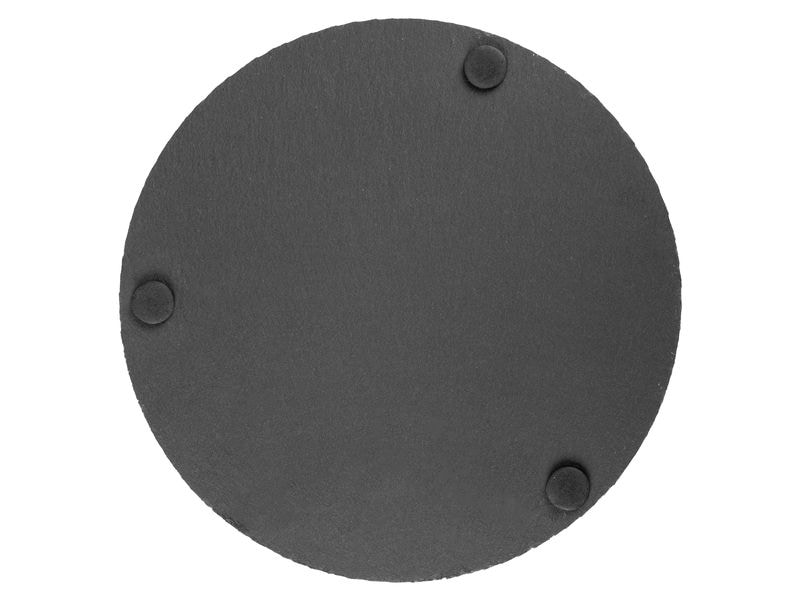 COCON Kerzenuntersetzer Ø 20 cm, Schiefer, Schwarz Untersetzer aus Schiefer für Kerzen