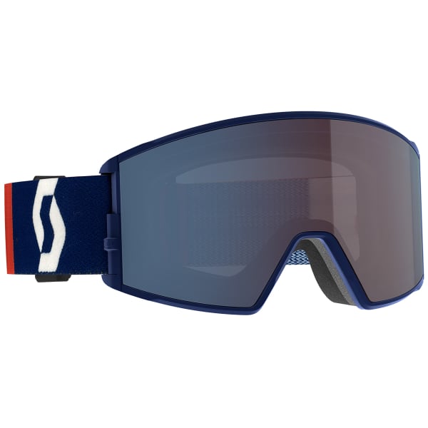 Masque de ski SCOTT REACT RETRO BLUE/ENHANCER BLUE CHROME